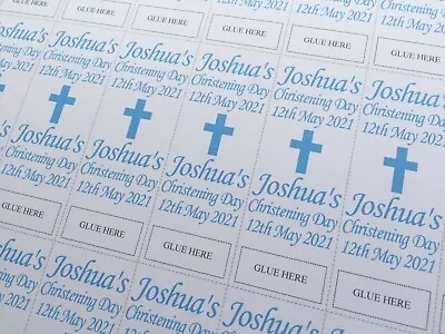£3.39 • Buy 40 Personalised Christening/Baptism Sweets Wrappers ONLY Love Hearts Favour Mini