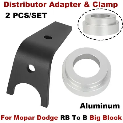 Aluminum Distributor Adapter & Clamp For Mopar Dodge Big Block 383 440 RB To B • $41.99