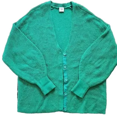 Cabi EMERALD  GREEN GOERGEUS Women’s Cardigan Sweaters Size Large PERFECT CONDIT • $44.99