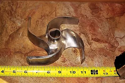 Stainless Steel Pump Impeller 1  Flat Shaft   4-Vane   7  OD • $79.95