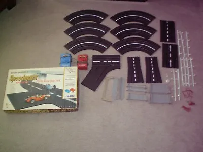 Speedmarx Deluxe Slot Car Auto Racing Set Not Complete - Parts Lot Marx No Cars • $15.99
