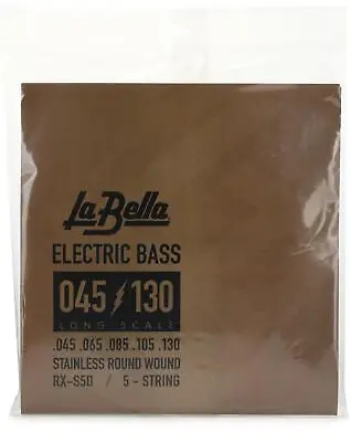 La Bella RX-S5D Rx Stainless Bass Strings - .045-.130 5-string • $29.99