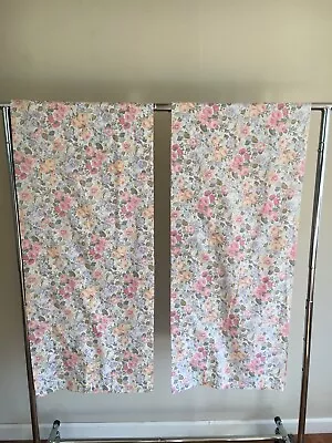 2 VTG Laura Ashley Window Valance  Rose Quartet Cottage Core 86X18 • $28