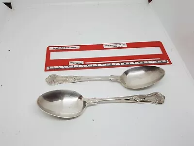 2 X Kings Pattern 8.75  Table Spoons Cutlery By COX Co Ltd Sheffield. EPNS A1 • £8