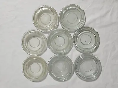 8 Vintage Large Clear Glass Furniture Coasters Floor Rug Protectors (2 Colors) • $12.50