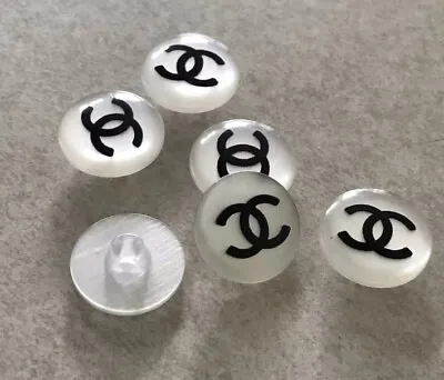 Chanel Vintage 16mm Pearl White Shank Buttons 5pc Set 5/8” • $62