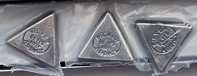 Three (3x) 2023 Silver Addict Poured Silver 1 Oz Wedge By Yeager Poured Silver  • $109.99