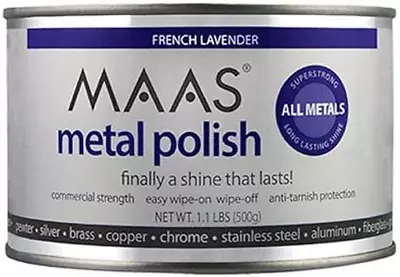 MAAS Metal Polish 1.1 Pound Can - Clean Shine And Polish Safe Protective Prevent • $69.27