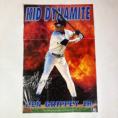 VTG Ken Griffey Jr 1993 Kelloggs Seattle Mariners Kid Dynamite MLB Poster • $9.99