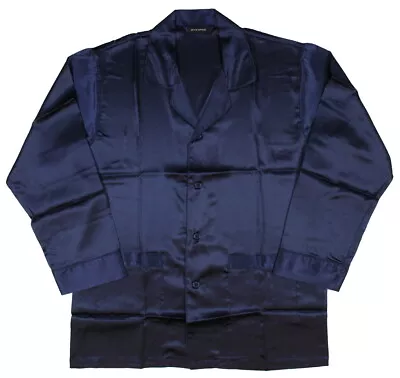 Intimo Mens Custom Silk Pajama Top Sleep Night Shirt Small Short • $26.95