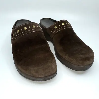 Mephisto Nature Is Future US 8 Air-Relax Studded Comfort Clogs Mules Brown • $14