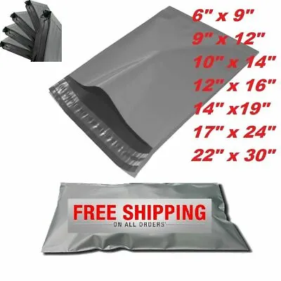 £2.97 • Buy Wholesale Grey Strong Mailing Bags Plastic Postal Mail Postage Poly100 500 1000 