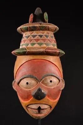 22496 A Primitive Large African Yaka Helm Mask DR Congo • $310.84