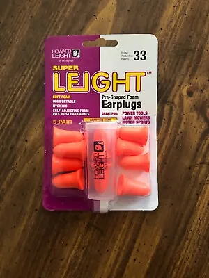 Howard Leight Super Leight Pre-Shaped Foam Earplugs!!! NEW IN PACKAGE!!! • $9.99