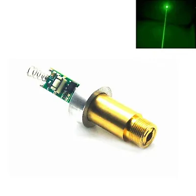 Green Dot 532nm 200mw Laser Diode Module Brass 3.7V-4.2V W/ Aluminium Heatsink • £55.50