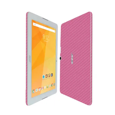 $19.83 • Buy Skinomi Pink Carbon Fiber Skin & Screen Protector For Acer Iconia One 10 B3-A20