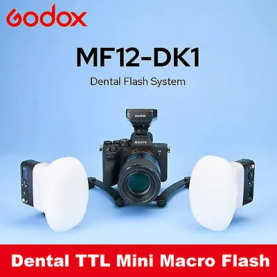 Godox MF12-DK1 Dental TTL Macro Ring Flash Light Speedlite W/Dual Head For Sony • $297