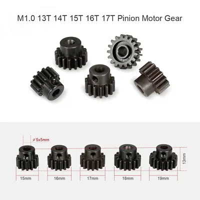  M1.0 13T 14T 15T 16T 17T Metal Pinion Motor Gear For 1/8   I2P8 • £14.18