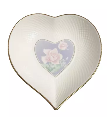 Mikasa Candy & Nut Trinket Dish Japan Floral Heart Shaped Rose Duet B2015 Mom • $14.99