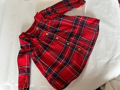 Baby Girls 3-6 Months Tartan Dress • £1.50