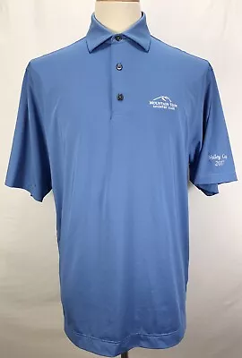 FootJoy Mountain View Country Club La Quinta Ca Blue Golf Polo Shirt Men's Large • $16.43