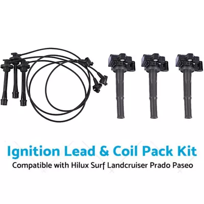 NEW Ignition Lead Coil Pack For Landcruiser Prado 5VZ-FE AU • $121.99