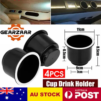 $14.99 • Buy 4pcs Drink Cup Holder Insert For Boat/Marine/Camper/Truck/RV Marine Universal AU