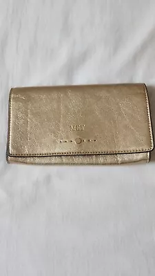 J. Crew Glitter Metallic Gold Met Evening Dressy Bag Purse Clutch • $22