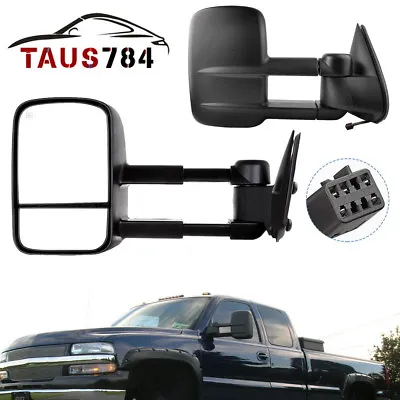 Tow Mirrors For 1999-2002 Chevy Silverado GMC Sierra 1500 2500 3500 Power Heated • $76.29