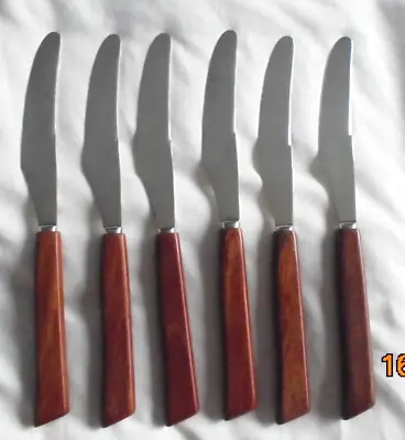JAMES RYALS Firth Stainless Steel Set Of SIX Knives Length 20cms • £8.99
