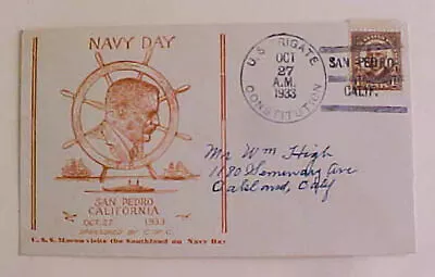 Us Zeppelin  Macon Cover  San Pedro 1933 • $9.99