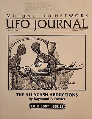 UFO Journal Mutual UFO Network MUFON Magazine 300 April 1993 Allagash Abductions • $14.99