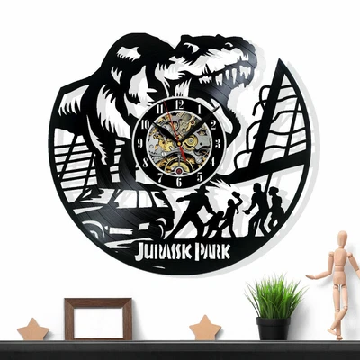£19.14 • Buy Jurassic Park Vinyl Wall Clock Home Decor Gift For Birthday Holiday Christmas