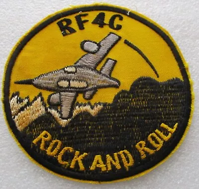 VINTAGE RARE PATCH US AIR FORCE USAF AF-4C AIR COMBAT ROCK And ROLL VIETNAM WAR • $6.99