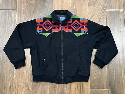 Vintage Pendleton Western Jacket Wool Navajo Sz L Aztec READ SEE PICS • $169.99