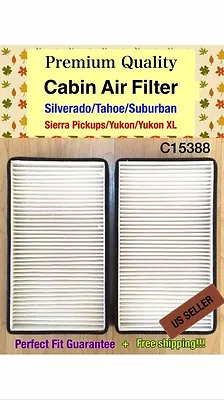 Silverado Tahoe Suburban / Sierra Yukon PREMIUM QUALITY CABIN AIR FILTER C15388 • $9.99