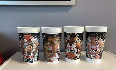 McDonalds 1992 USA Olympic Basketball Team Collector Cups (Set Of 4) Magic  • $39.98