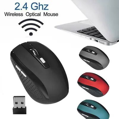 $10.79 • Buy 2.4GHz Wireless Cordless Mouse Mice Optical Scroll PC Laptop Computer USB