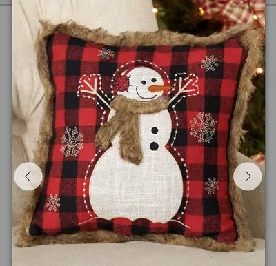 Accent Holiday Christmas Snowman  Throw Pillow Martha Stewart • $16.99