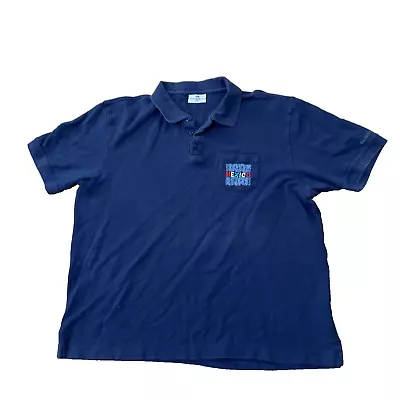 PRINCESS CRUISES Polo Shirt Men's XXL Blue MEXICO Snake Knit Pocket Tourist 2XL • $14.28