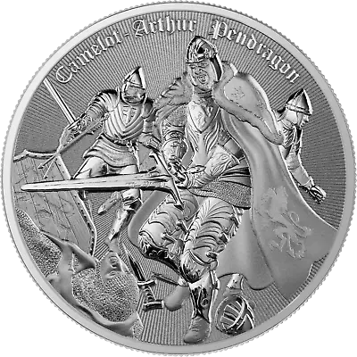 2023 Niue Germania Camelot Arthur Pendragon 1 Oz Silver Coin In Capsule • $54.95