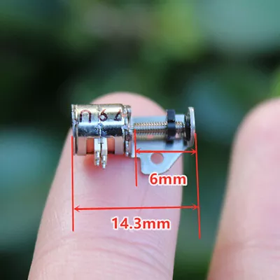 Mini Micro 6MM 2-Phase 4-Wire Stepper Motor Linear Screw Shaft Slider Nut Block • $1.25