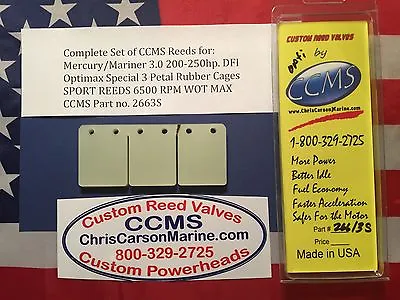 CCMS Mercury/Mariner Sport Outboard Reed 3.0 200-250hp DFI Opti 3 Petal PN.2663S • $125