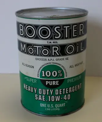 Booster Motor Oil Can FULL 1 Quart • $50