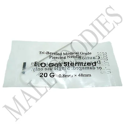 V032 Sterilized Body Piercing Hollow Needles Custom QTY 20G 18G 16G 14G 12G 13G • $5.95