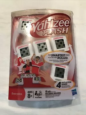 Electronic Yahtzee Flash/4 Fast Action Games/New Open Box/By Hasbro * • $11.05
