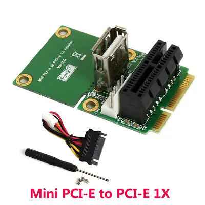 Mini PCI-E To PCI-E 1X Adapter Half Full Size For PCI-E To Mini PCIE Test Card • $16.90