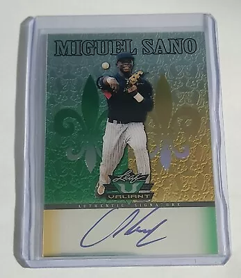 2012 Leaf Valiant Miguel Sano Prospect Autograph Auto #VA-MS2 • $5