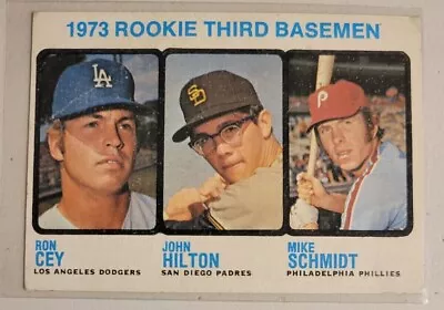 1973 Topps #615 Rookie 3rd Basemen; Cey Hilton Schmidt • $129.95