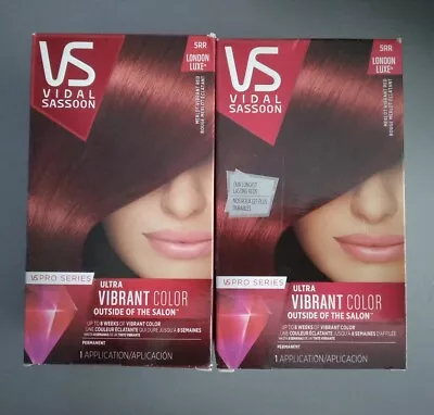 2 Boxes Vidal Sassoon Pro Series Permanent Hair Color 5RR Merlot Vibrant Red  • $38